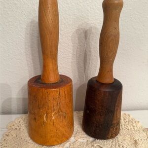Primitive Wood Mashers Set